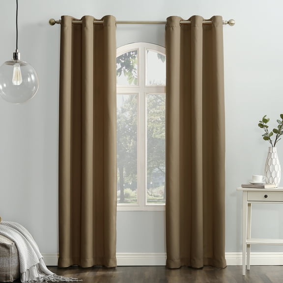 No. 918 Nathan Casual Textured Semi-Sheer Grommet Curtain Panel