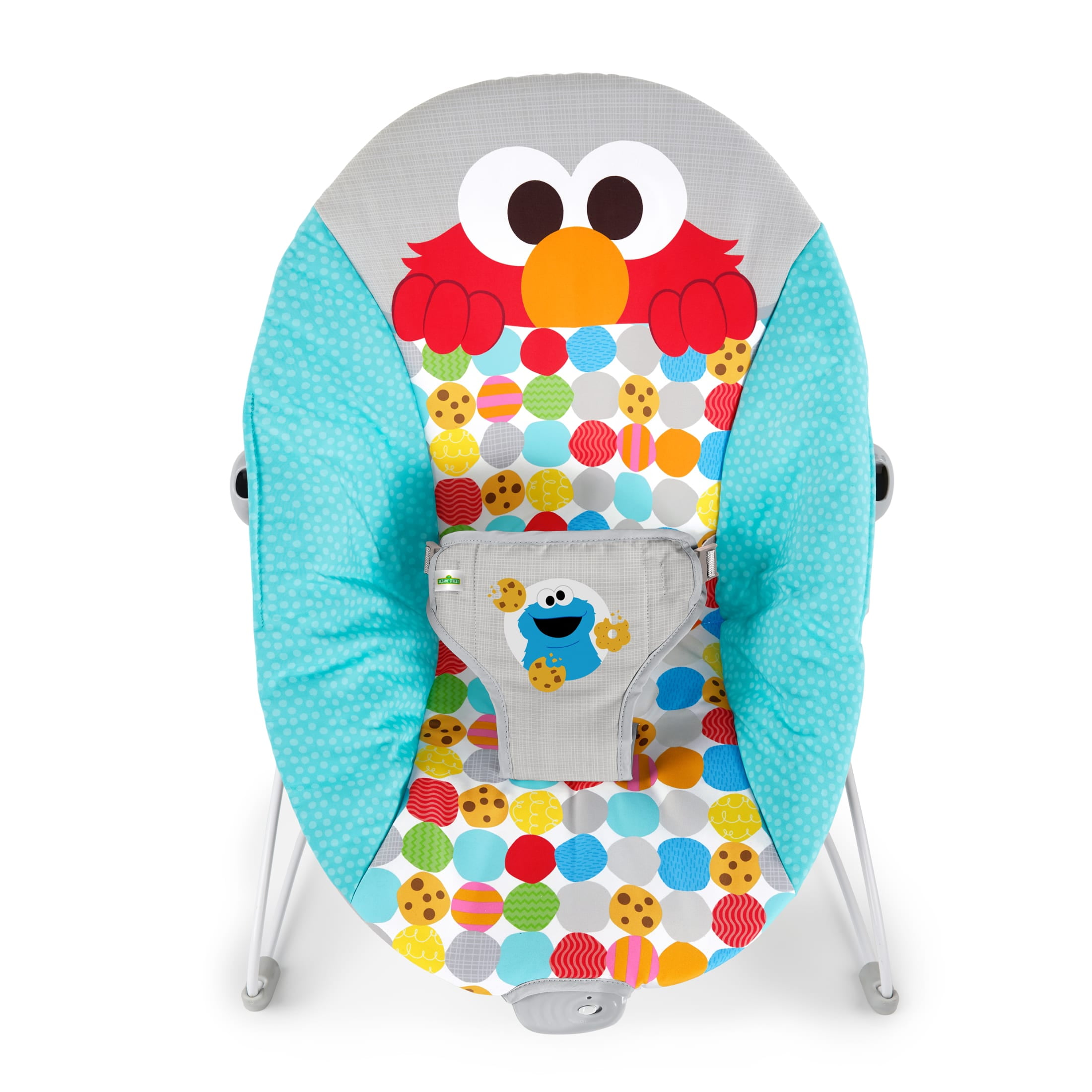 Bright Starts Sesame Street I Spot Elmo! Vibrating Baby Bouncer, Ages 0 - 6 months