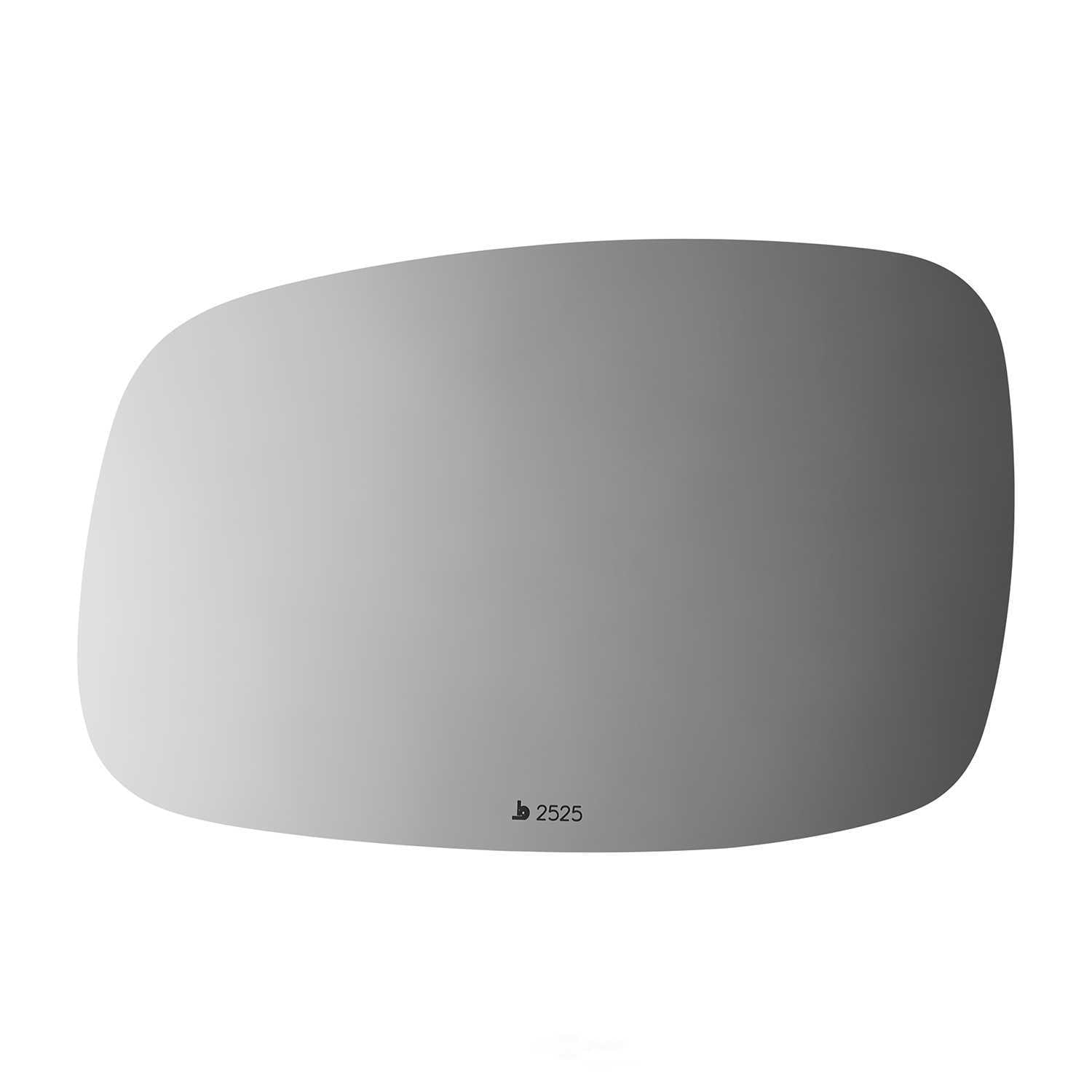 Burco Side View Mirror Replacement Glass - Clear Glass - 2525