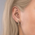 thumbnail image 3 of 15mm Small Twig Pavé Hoop Earrings with Lab-Grown Diamonds – Nature-Inspired Elegance in 10K Yellow Gold, 3 of 3