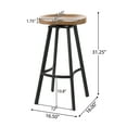 thumbnail image 3 of SWIVEL BARSTOOL-SET OF 2, 3 of 8
