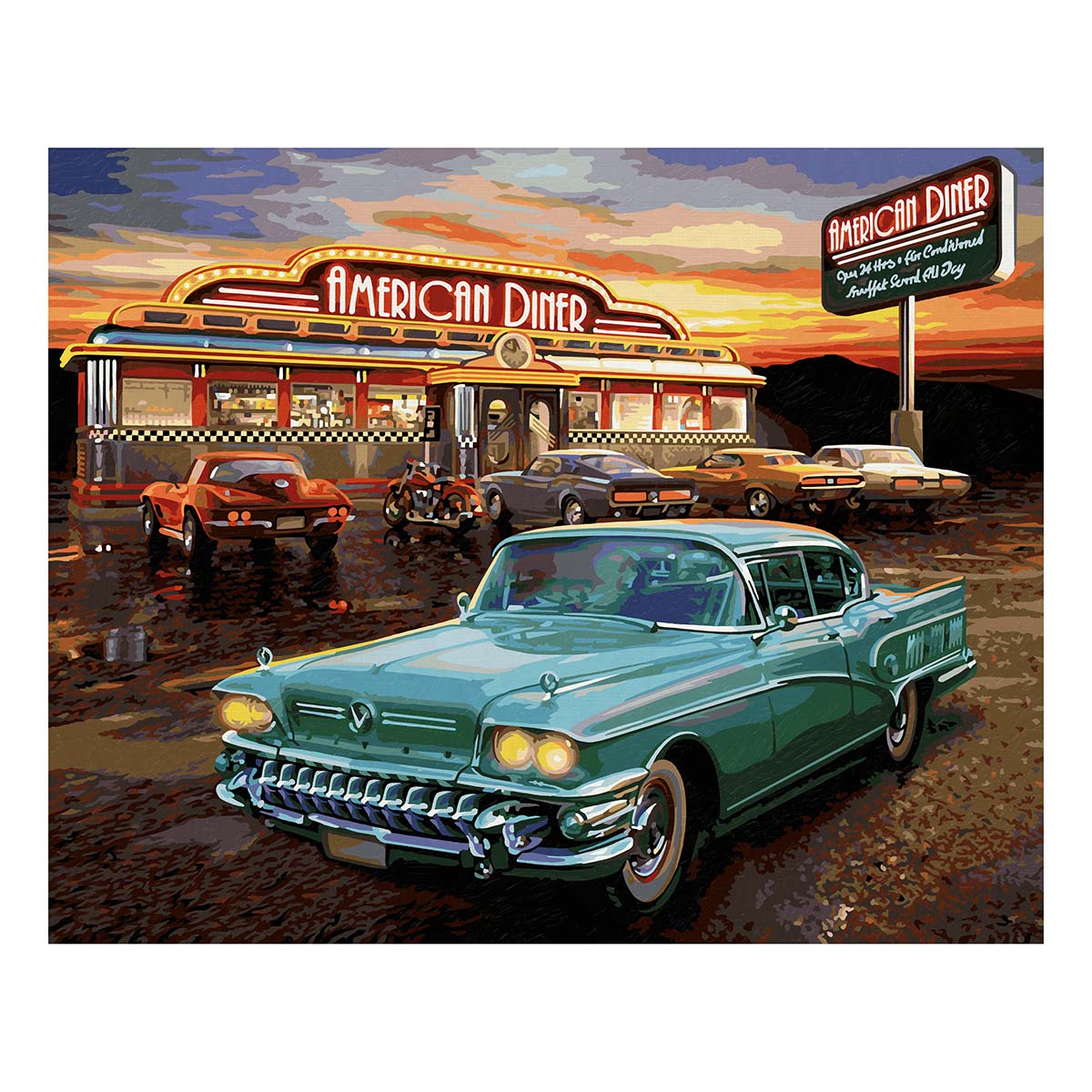 Schipper MNZAmerican Diner PaintbyNumber Kit