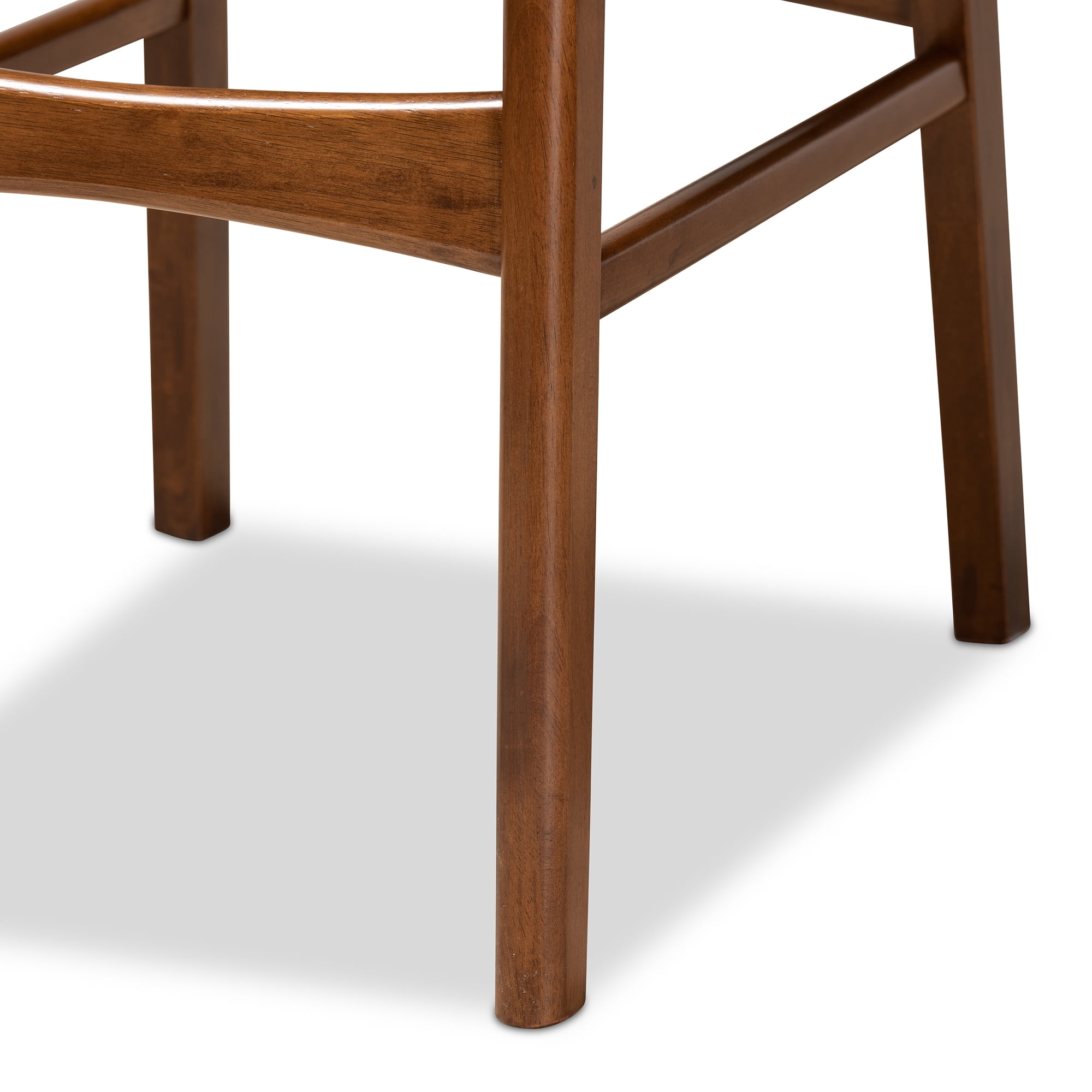 Baxton Studio Katya Bar Stool, Grey, Set of 2