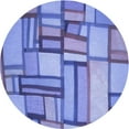 thumbnail image 1 of Ahgly Company Indoor Square Patterned Day Sky Blue Area Rugs, 3' Square, 1 of 6
