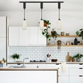 thumbnail image 3 of Kiven H-Type track lighting pendants Adjustable Height,1-Light Modern Plastic h track pendant lights,Decorative Track Lighting Fixture for Kitchen Island Hallway DZ0537, 3 of 7