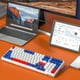 thumbnail image 4 of Teclado para juegos con retroiluminación RGB, teclado USB K98 para jugadores para PC (eje azul y rojo yate), 4 of 7