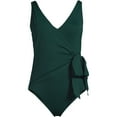 thumbnail image 3 of Lands' End Women's Side Tie Wrap One Piece Swimsuit, 3 of 3
