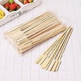 thumbnail image 4 of Nvzi 6 Inch Bamboo Paddle Picks, 100 PCS Wide Flat Wood Skewers for Cocktail, Appetizers, Snacks, 4 of 4