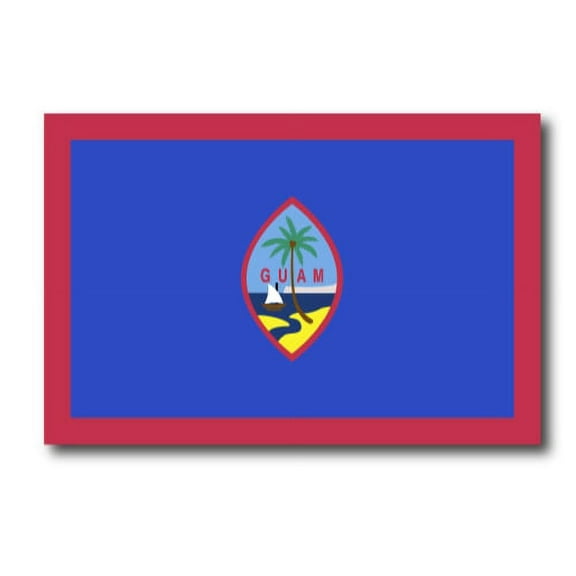 Magnet Me Up Guam Guamanian Flag Vinyl Automotive Magnet Decal, 4x6 Inches