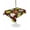 Brown, variant on Outdoor Tablecloth with Umbrella Hole for Patio/Picnic/Party/Camping, Brown Balls Waterproof Table Cloth Rectangle Table Cover Washable, Baseball Tennis Basketball Football (60"x 102")