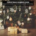 thumbnail image 3 of 1 Set Christmas Carving Number Pendant Christmas Wooden Sign Number Sign, 3 of 8