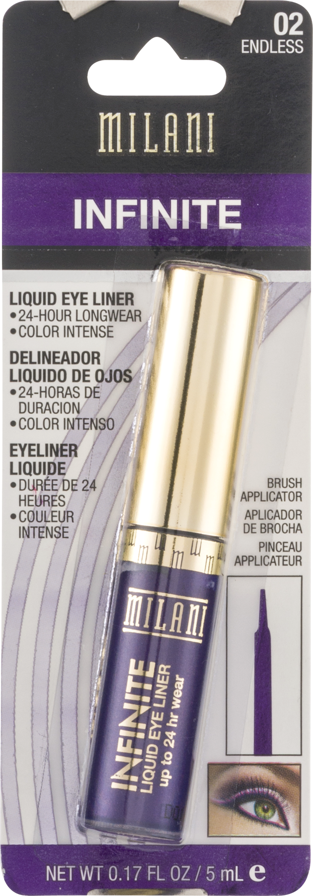 Milani Infinite Liquid Eye Liner Everlast Walmart Com Walmart Com