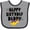 Heather and Black, variant on Inktastic Happy Birthday Daddy Party Boys or Girls Baby Bib