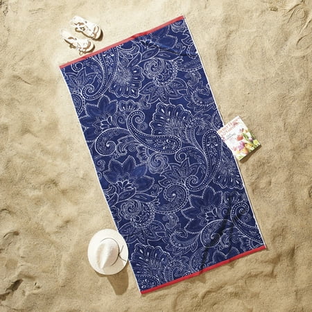 Better Homes And Gardens Sculpted Americana Paisley Oversized Beach Better Homes And Gardens Sculpted Americana Paisley Oversized Beach Towel