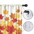 thumbnail image 4 of Rustic Farmhouse Autumn Theme Autumn Aesthetic Pumpkin Sunflower Tier Curtains 2 Pieces,42x84in Kitchen Curtains Fall Holiday Long Curtain, 4 of 5