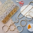 thumbnail image 1 of Kit para hacer pulseras de la amistad con cuentas de letras doradas y perlas blancas - Set de manualidades DIY de 23 compartimentos para adultos, 1 of 4