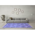thumbnail image 3 of Ahgly Company Indoor Rectangle Abstract Blue Modern Area Rugs, 8' x 12', 3 of 4