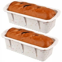 2Pcs Silicone Bread Loaf Pan,Happon Non-Stick Bread Pans for Baking, Easy Release Loaf Pan,Rectangle Baking Moulds Pan for Homemade Bread, Cakes, Brownies, Dishwasher Safe