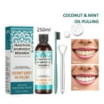Best Oil For Teeth And Gums Yolmart Natural Coconut Oil Mouthwash Organic Teeth & Gum Care Freshens