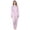 Pink, variant on Women's Hooded Jumpsuit Dust-proof and Anti-static Workshop Workwear with Zip Front Opening Long Sleeve Solid Color Romper