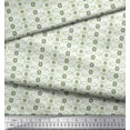 thumbnail image 2 of Soimoi Silk Fabric Floral & Circle Geometric Printed Craft Fabric by the Yard 42 Inch Wide, 2 of 3