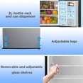 thumbnail image 3 of Mainstays 3.2 Cu Ft 2-Door Compact Refrigerator with Freezer, Stainless Steel, Mini Fridge for Dorm, Apartment & Office, 3 of 11