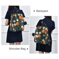 thumbnail image 4 of FORMRS Women's Travel Backpack Purse Anti-Theft Hidden Pockets Casual Shoulder Bag, Blue Floral Oranges, 4 of 7