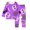 H181 Purple, variant on SJLDQY Halloween Girls Pajamas Long Sleeve Shirts Pants 2 Piece Pjs Sets Hallowmas Printed Sleepwear Cozy Soft Loungewear Sets for Girls