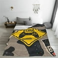 thumbnail image 2 of Retro Game Zone Space Throw Blanket, Fluffy Soft Cozy Blanket Flannel Plush Microfiber Couch Throw, 80"x60", 2 of 8