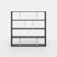 thumbnail image 2 of Ada Home Decor Hobdi 4 Tier Open Shelf Cube Modern Bookcase, Anthracite/White, 2 of 7