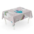 thumbnail image 1 of LADDKE Cute Llama Castus and Flower Abstract for Kid Lama Tablecloth Table Desk Cover Home Party Decor 52x70 inch, 1 of 1