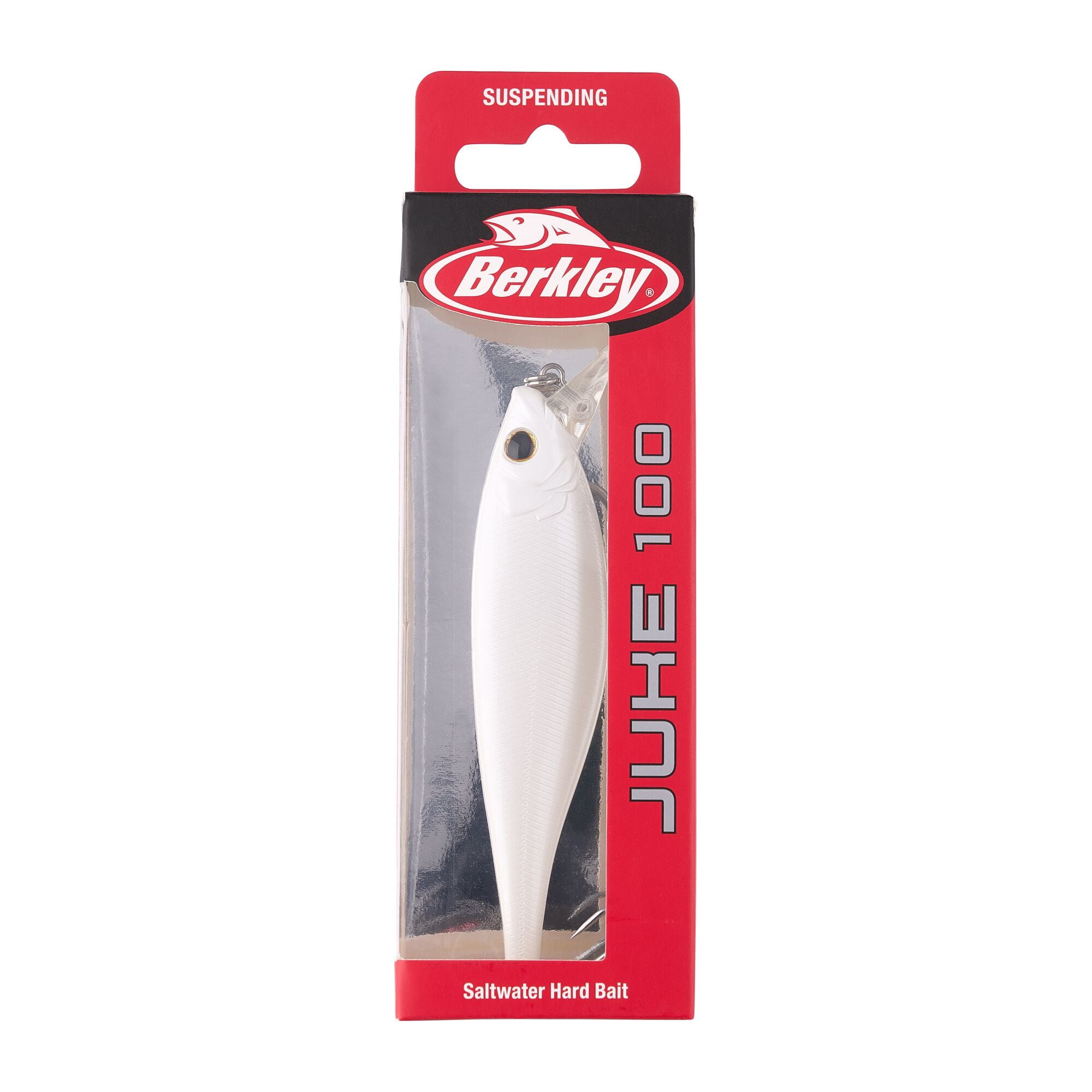 Berkley Juke Saltwater, 4 in, Crankbaits, Pearl White (1 Count)
