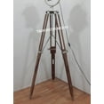 thumbnail image 4 of Industrial Nautical Solid Wood Spot Light Floor Tripod Stand Lamp, 4 of 4