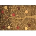 thumbnail image 1 of Ahgly Company Indoor Rectangle Abstract Brown Modern Area Rugs, 2' x 3', 1 of 4