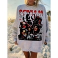 thumbnail image 3 of Sudadera informal sin capucha de manga larga con diseño de grito de Halloween para mujer, chaqueta con cuello redondo para Otoño e Invierno, 3 of 3