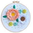 thumbnail image 1 of Bangcool 3D Embroidery Kit Creative Handmade Floral Embroidery Kit Stamped Embroidery Set, 1 of 10