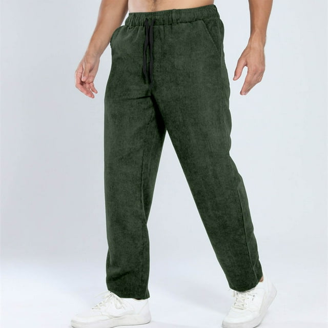 Ceisia Men's All-Season Fashion Vertical Striped Gift Pants - Loose Wide Leg Drawstring Elastic Waist Casual Versatile Pants