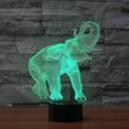 thumbnail image 2 of Lámpara Led Elefante 3d Art Deco Lámpara Led 3d Control Remoto 7/16 Colores Cambio Luz Nocturna Alimentado Por Usb Regalo Para Niños Cumpleaños Regalo De Navidad, 2 of 5