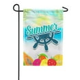 thumbnail image 1 of America Forever Summer Fruit Tropical Beach Garden Flag 12.5 x 18 inches Papaya Strawberry Lemon Palm Leaves Paradise Island Double Sided Seasonal Yard Outdoor Decorative Coastal Garden Flag, 1 of 5