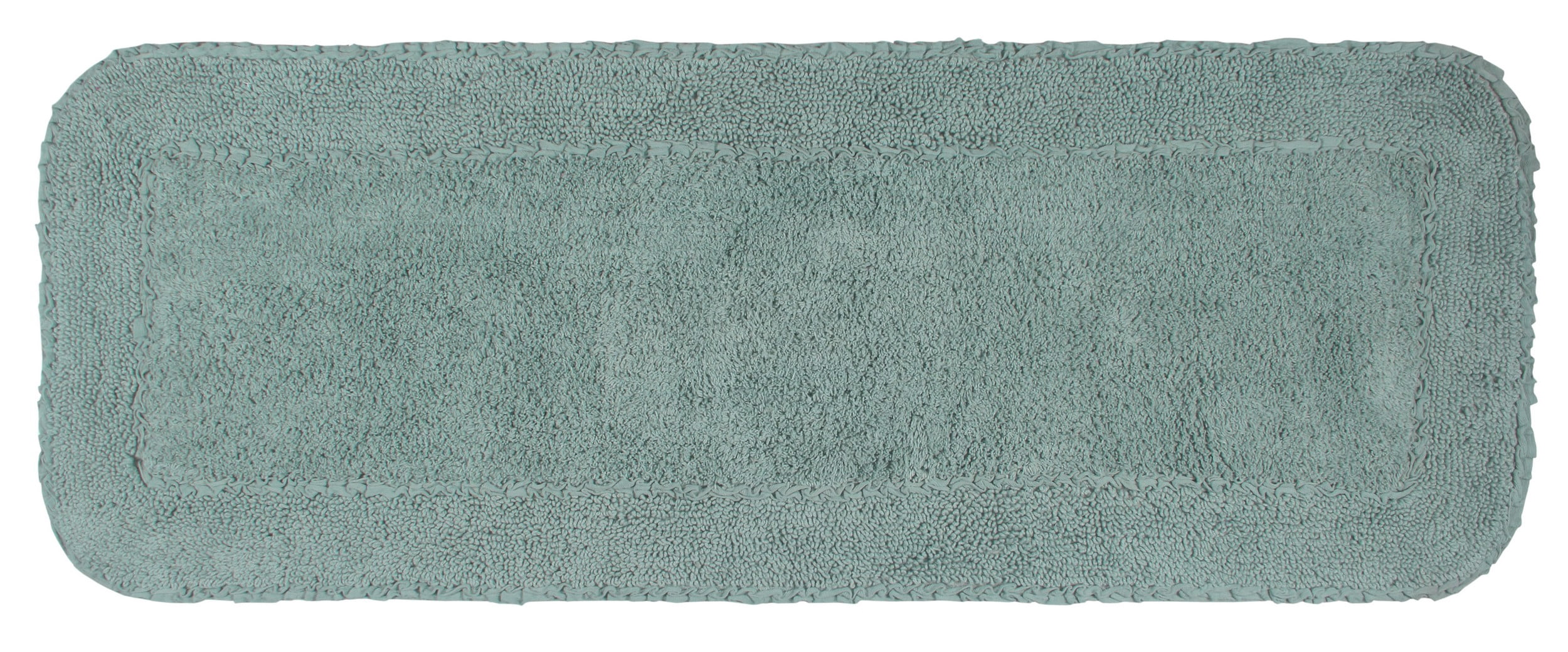Home Weavers Radiant Collection Bathroom Rug 100% Cotton Bathroom Rugs Set, Washable Rug, Soft Cotton Soft & Absorbent bath Rug, Kitchen Mat, Bath Rug, Bath Floor Mat Non Slip, 21"x54" Runner, Blue