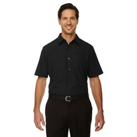 - Ash City - North End Sport Red Men's Charge Recycled Polyester Performance Short-Sleeve Shirt - BLACK 703 - L 88675