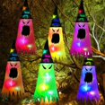 thumbnail image 4 of Bruja Resplandeciente Sombrero De Bruja Con Luces Led De Halloween Para Decoración De Fiestas En Interiores Y Exteriores Eigraketly HA044585-03, 4 of 6