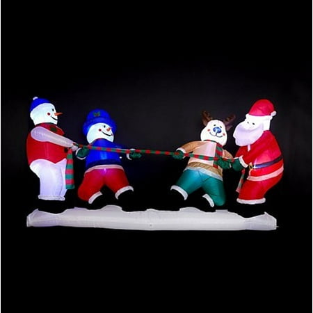 Stop Inflatable - Winter Lane Huge 10 Foot Christmas Tug-of-War Inflatable