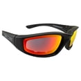 thumbnail image 6 of Epoch Eyewear Foam Padded Motorcycle Sunglasses Riding Glasses Z87+ Safety Glasses (Black-Red), 6 of 7