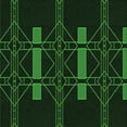 thumbnail image 1 of Ahgly Company Machine Washable Indoor Square Transitional Green Area Rugs, 6' Square, 1 of 7