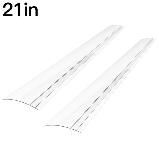 Bewildely - Funda para estufa de cocina (silicona, tira sellada resistente a grietas) Herramientas y accesorios para hornear Transparente 2 uds 21 pulgadas