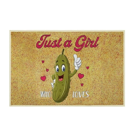 

Christmas Funny Cucumber Floormat Water Absorption Floormat Christmas Cute Interesting Cucumber Floormat Velvet Floormat 40x60cm Big Rug for Living Room Blanket Warmers for Home Throw Blankets for