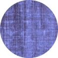 thumbnail image 1 of Ahgly Company Indoor Round Abstract Blue Modern Area Rugs, 6' Round, 1 of 4
