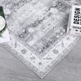thumbnail image 4 of Geetinfly 5*7FT Area Rugs 5in*7in Machine Washable Area Rug Vintage Persian Print Rug Low Pile Non-Slip Distressed Floor Cover Grey Gray tone, 4 of 7