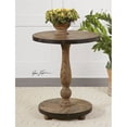 thumbnail image 3 of Home Square Solid Fir Wood Round Table in Natural - Set of 2, 3 of 4
